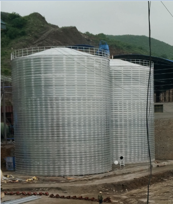 商丘粮食钢板仓的安装全过程不用热焊接